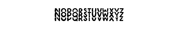 Rainbow Stacked Triple Font UPPERCASE