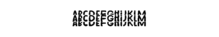 Rainbow Stacked Triple FONT