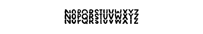 Rainbow Stacked Triple Font LOWERCASE