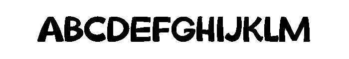 Rainbow Stacked Font UPPERCASE