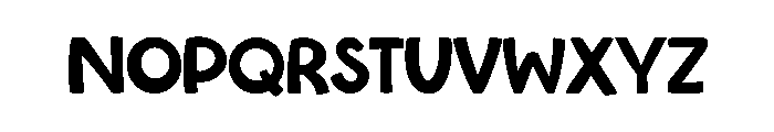 Rainbow Stacked Font UPPERCASE