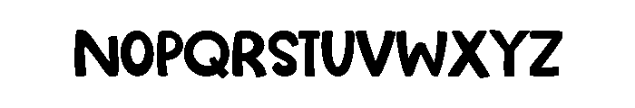 Rainbow Stacked Font LOWERCASE