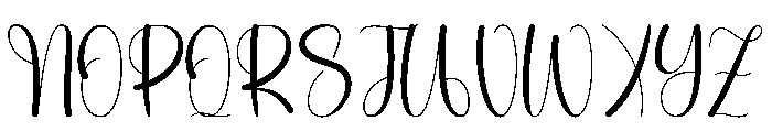 Rainbow Stocking Font UPPERCASE