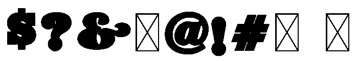 Rainbow Toonz CF Font OTHER CHARS