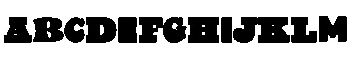 Rainbow Toonz CF Font UPPERCASE