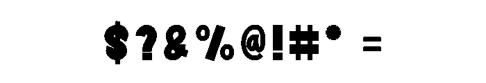 Rainbow Winter Font OTHER CHARS