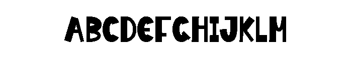 Rainbow Winter Font UPPERCASE