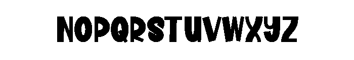 Rainbow Winter Font LOWERCASE