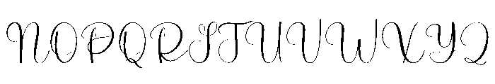 Rainday January Font UPPERCASE