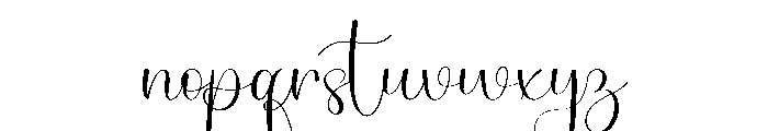 Rainday January Font LOWERCASE