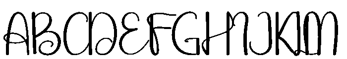 Rainday1 Font UPPERCASE