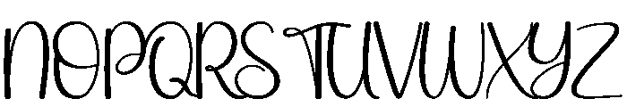 Rainday1 Font UPPERCASE