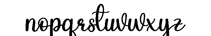 Rainday1 Font LOWERCASE