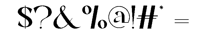 Raindise Font OTHER CHARS
