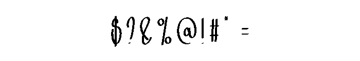 Raines Brush Font OTHER CHARS