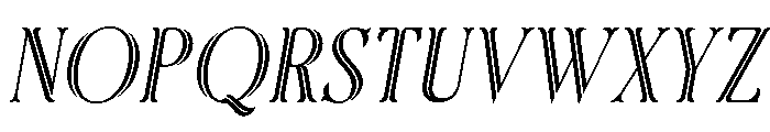 Rainhalf-Italic Font UPPERCASE