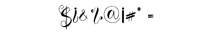 Raining Saturday Font OTHER CHARS