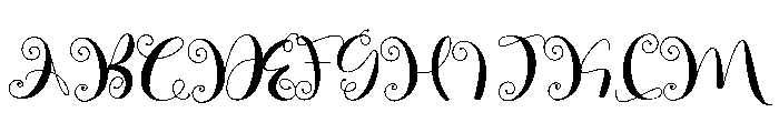 Raining Saturday Font UPPERCASE