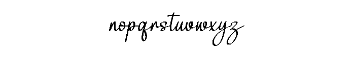 Rainstories Font LOWERCASE