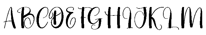 Rainwanter Font UPPERCASE