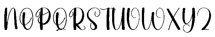Rainwanter Font UPPERCASE