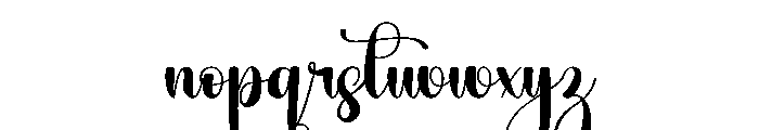 Rainwanter Font LOWERCASE