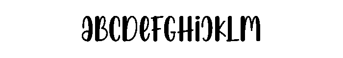 Rainy Beautiful Font UPPERCASE