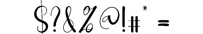 Rainy1 Font OTHER CHARS