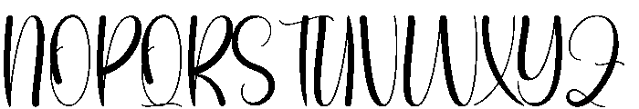 Rainy1 Font UPPERCASE