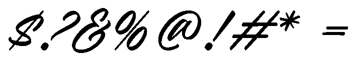 Rainylock-Regular Font OTHER CHARS