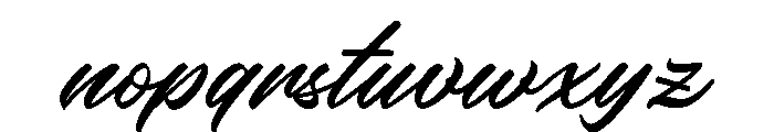 Rainylock-Regular Font LOWERCASE