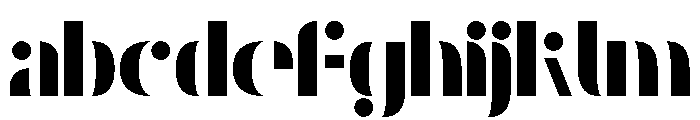 Raised Stencil FONT