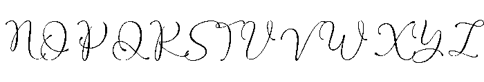 Raissa Regular Font UPPERCASE