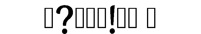 Rajshahi Regular Font OTHER CHARS