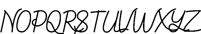 Rakoola Font UPPERCASE