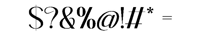 Raleya Font OTHER CHARS