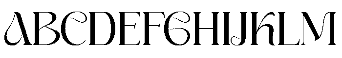 Raleya Font UPPERCASE