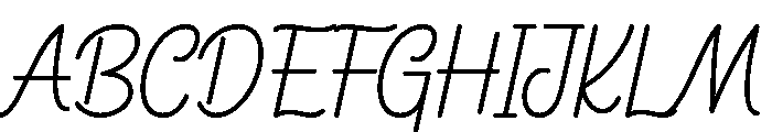 Rallegin Font UPPERCASE