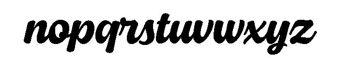 Rallies Font LOWERCASE