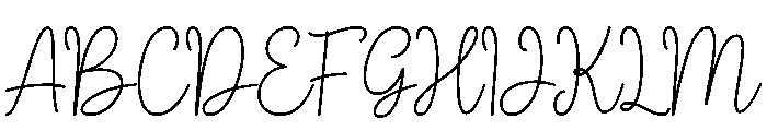 Rallysa Font UPPERCASE