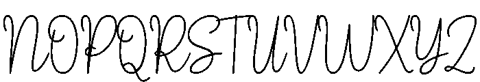 Rallysa Font UPPERCASE