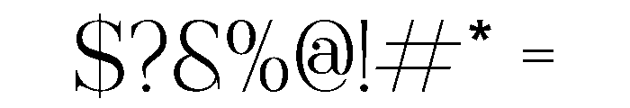 Ralmone Regular Font OTHER CHARS