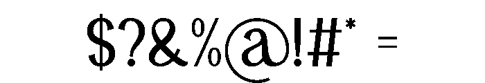 Ramah Font OTHER CHARS