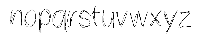Rambler Notes Medium Font LOWERCASE