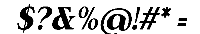Ramile Italic Font OTHER CHARS