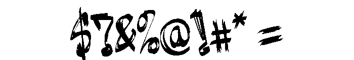 Ramone Disorder Font OTHER CHARS