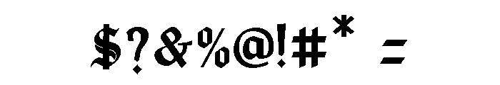 Ramonnes Regular Font OTHER CHARS