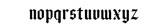 Ramonnes Regular Font LOWERCASE