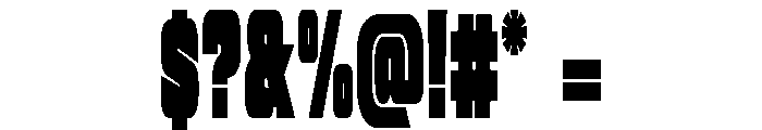 Ramosha Bold Condensed Font OTHER CHARS