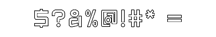 Ramyeon Street Outline Font OTHER CHARS